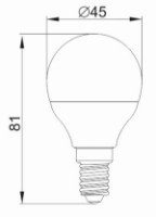 Bec IEK LLE-G45-7-230-30-E14 imaginea #2 — magazin online Desire.md