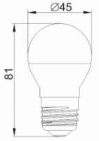 Лампа IEK LLE-G45-7-230-40-E27 фото №2 — интернет-магазин Desire.md