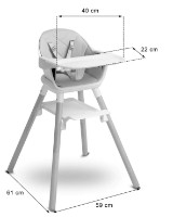 Стульчик для кормления Caretero Bravo Beige фото №9 — интернет-магазин Desire.md