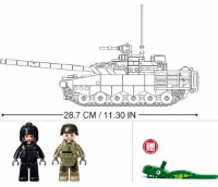 Set de construcție Sluban Основной боевой танк T-80BVMs (B1178) imaginea #4 — magazin online Desire.md