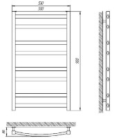 Uscător de prosoape Laris Grand E CK8 500x900 L imaginea #2 — magazin online Desire.md