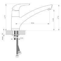 Смеситель для кухни Ferro Genova VerdeLine BGE4VL фото №2 — интернет-магазин Desire.md