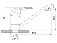 Baterie bucătărie Ferro Vasto BVA4 imaginea #2 — magazin online Desire.md