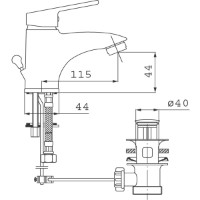 Baterie lavoar Ferro Smile BSM2 imaginea #2 — magazin online Desire.md