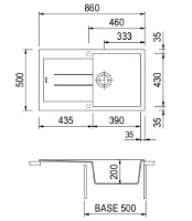 Кухонная мойка Plados Elegance AM8610 UM44 Black фото №2 — интернет-магазин Desire.md