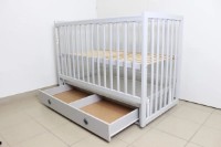 Pătuţ Кузя София Серый на маятнике с ящиком imaginea #5 — magazin online Desire.md