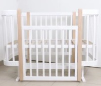 Pătuţ Кузя Miya White Natur на маятнике imaginea #1 — magazin online Desire.md