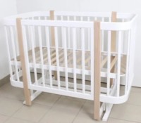 Pătuţ Кузя Miya White Natur на маятнике imaginea #5 — magazin online Desire.md