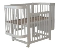 Кроватка Кузя Miya White на маятнике фото №1 — интернет-магазин Desire.md