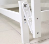 Кроватка Кузя Кролик Белый на маятнике фото №5 — интернет-магазин Desire.md