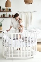 Кроватка Кузя Солнышко Белый фото №2 — интернет-магазин Desire.md