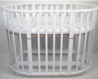 Кроватка Кузя Солнышко Белый фото №3 — интернет-магазин Desire.md