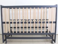 Кроватка Кузя София Антрацит Натур на маятнике фото №4 — интернет-магазин Desire.md