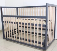 Кроватка Кузя София Антрацит Натур на маятнике фото №6 — интернет-магазин Desire.md