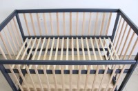 Кроватка Кузя София Антрацит Натур на маятнике с ящиком фото №7 — интернет-магазин Desire.md