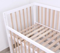 Кроватка Кузя София Белый Натур на маятнике с ящиком фото №4 — интернет-магазин Desire.md