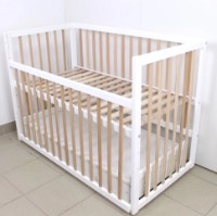 Кроватка Кузя София Белый Натур на маятнике с ящиком фото №7 — интернет-магазин Desire.md