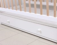 Кроватка Кузя София Белый Натур на маятнике с ящиком фото №9 — интернет-магазин Desire.md