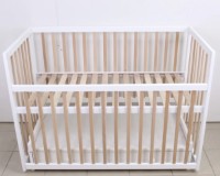 Кроватка Кузя София Белый Натур на маятнике с ящиком фото №2 — интернет-магазин Desire.md