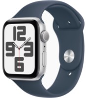 Смарт-часы Apple Watch SE GPS 44mm Silver Aluminium Case with Storm Blue Sport Band S/M (MREC3QI/A) фото №2 — интернет-магазин Desire.md