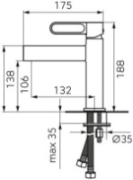 Смеситель для умывальника F-Design Zaffiro Black FD1-ZFR-2-22 фото №2 — интернет-магазин Desire.md