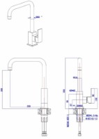 Смеситель для кухни Mat|eco Yago 1150 (114270) фото №2 — интернет-магазин Desire.md