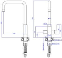 Baterie bucătărie Mat|eco Yago 1150 (114619) imaginea #2 — magazin online Desire.md