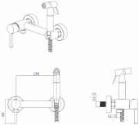 Duș igienic Mat|eco Yago 121B (114618) imaginea #2 — magazin online Desire.md