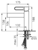 Смеситель для умывальника F-Design Zaffiro White FD1-ZFR-2-33 фото №2 — интернет-магазин Desire.md