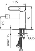 Смеситель для биде F-Design Zaffiro White FD1-ZFR-6-33 фото №2 — интернет-магазин Desire.md
