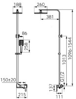 Душевой набор F-Design Origio Black FD5-ORG-7U-22 фото №2 — интернет-магазин Desire.md