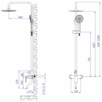 Set pentru duș Mat|eco Breno 1133 (114261) imaginea #2 — magazin online Desire.md