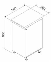 Кухонный модуль Ambianta Astra 300 GI Alb фото №3 — интернет-магазин Desire.md