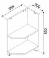 Bucatarie modulara Ambianta Astra 300 PI Grafit imaginea #2 — magazin online Desire.md