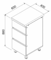 Кухонный модуль Ambianta Astra 400 DI Alb фото №3 — интернет-магазин Desire.md