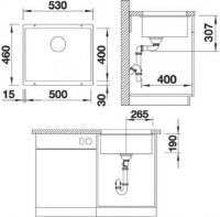 Chiuvetă de bucătărie Blanco Rotan 500-U (527146) imaginea #2 — magazin online Desire.md
