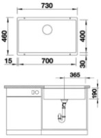 Chiuvetă de bucătărie Blanco Rotan 700-U (526099) imaginea #2 — magazin online Desire.md