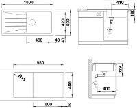 Кухонная мойка Blanco Sona XL 6 S (519693) фото №2 — интернет-магазин Desire.md