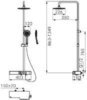 Душевой набор F-Design Tempra FD5-TMP-7U-13 фото №2 — интернет-магазин Desire.md