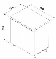 Bucatarie modulara Ambianta Astra 800 AI Alb imaginea #3 — magazin online Desire.md