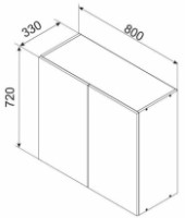 Кухонный модуль Ambianta Astra 800 AS Alb фото №3 — интернет-магазин Desire.md