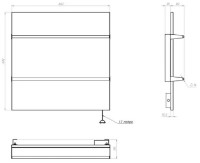 Полотенцесушитель Teploceramic TCMT RA 250 White фото №2 — интернет-магазин Desire.md