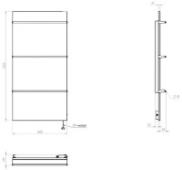 Полотенцесушитель Teploceramic TCMT RA 500 White фото №2 — интернет-магазин Desire.md