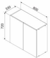 Кухонный модуль Ambianta Astra 800 BS Alb фото №3 — интернет-магазин Desire.md