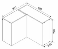 Bucatarie modulara Ambianta Astra 900 Colr superior Alb imaginea #3 — magazin online Desire.md