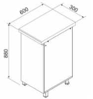 Кухонный модуль Ambianta Astra 300 GI Gri фото №2 — интернет-магазин Desire.md