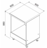 Кухонный модуль Ambianta Astra 600 EI Gri фото №2 — интернет-магазин Desire.md