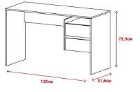 Письменный стол Accord Paco PC3 Олд Стайл Светлый/Матера фото №2 — интернет-магазин Desire.md