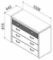Комод Ambianta Clasic Sonoma inchis фото №2 — интернет-магазин Desire.md
