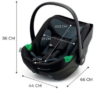 Scaun auto pentru copii Kinderkraft I-Care i-Size Black (KCICAR00BLK0000) imaginea #6 — magazin online Desire.md